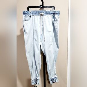 NWT INC International Concepts Core Drawstring Denim Joggers Size XL